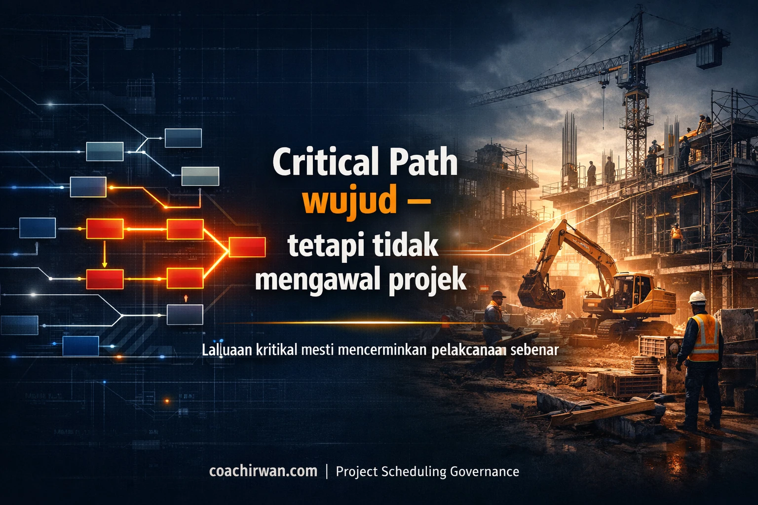 critical path projek pembinaan tidak mencerminkan laluan sebenar projek