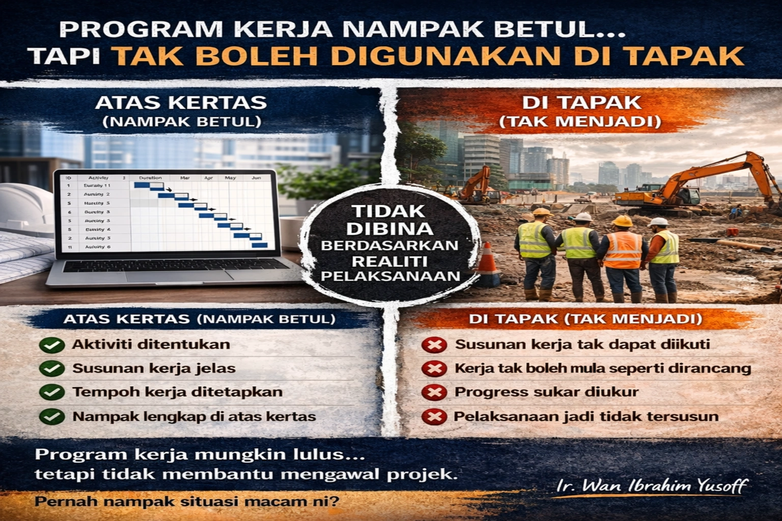 program kerja projek tidak boleh digunakan untuk kawal kemajuan